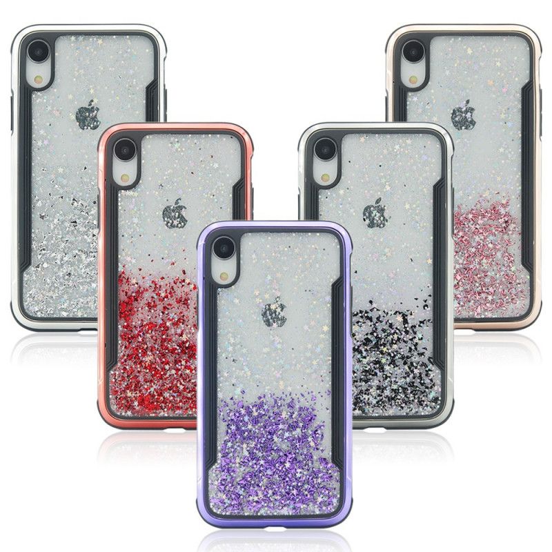 Deksel iPhone XR Rød Glittertrend