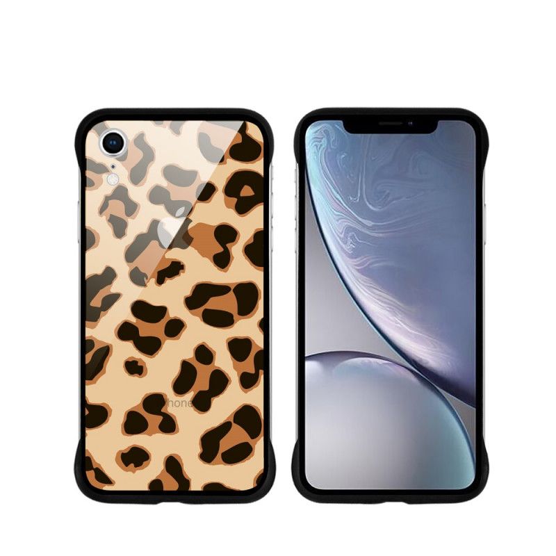 Deksel iPhone XR Rød Mobildeksel Nxe Leopardflekker