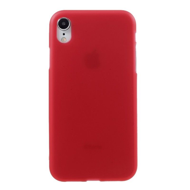 Deksel iPhone XR Svart Matt Silikon