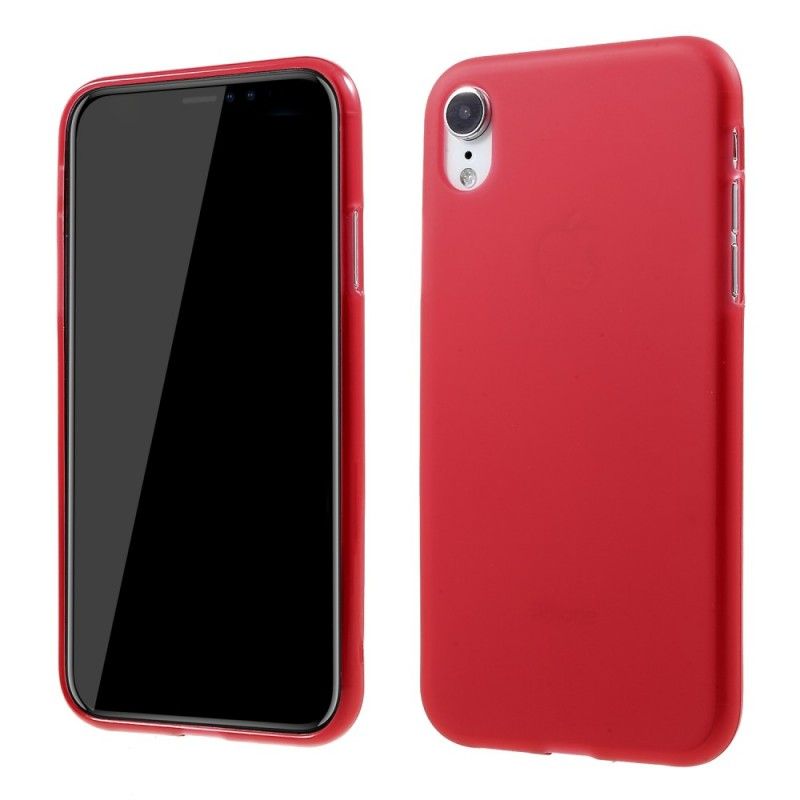 Deksel iPhone XR Svart Matt Silikon