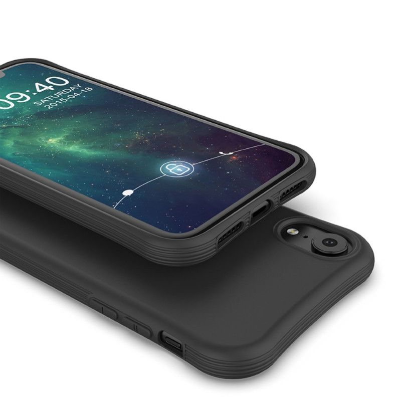 Deksel iPhone XR Svart Premium Matt Silikon