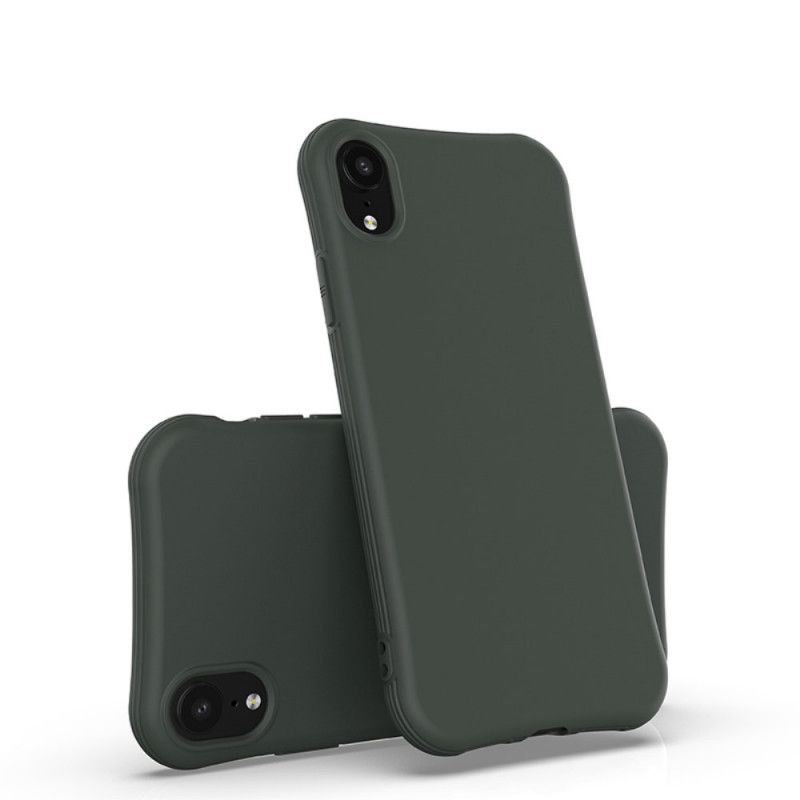 Deksel iPhone XR Svart Premium Matt Silikon