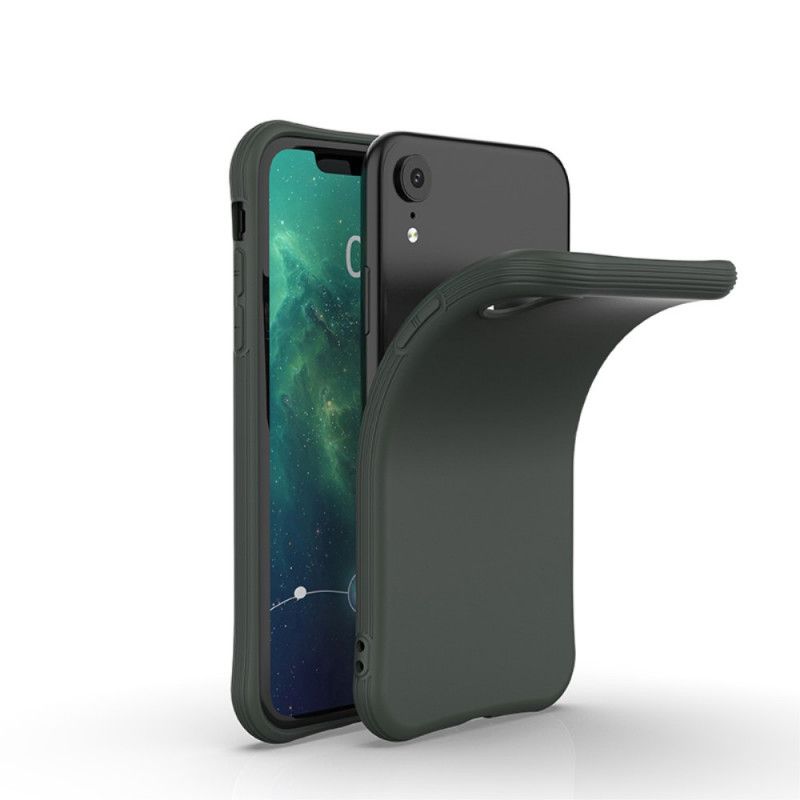 Deksel iPhone XR Svart Premium Matt Silikon