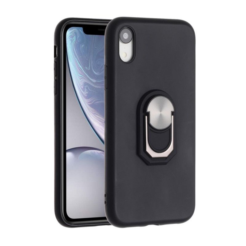 Deksel iPhone XR Svart Premium Ring Hybrid