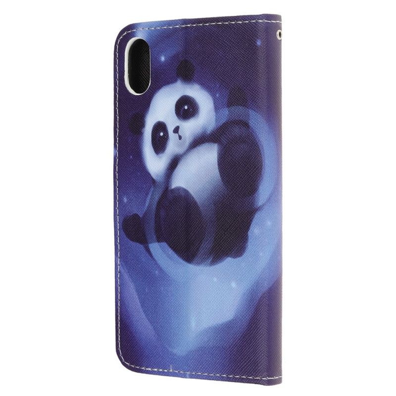 Folio Deksel iPhone XR Pandarom Med Tanga