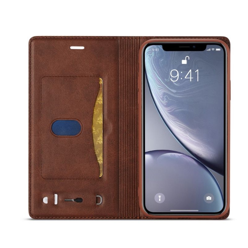 Folio Deksel iPhone XR Svart Lc-001 Serie Lc.Imeeke