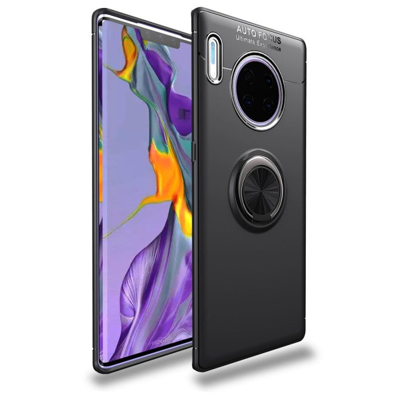 Deksel for Huawei Mate 30 Pro Svart Lenuo Roterende Ring