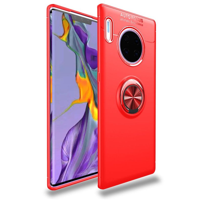 Deksel for Huawei Mate 30 Pro Svart Lenuo Roterende Ring