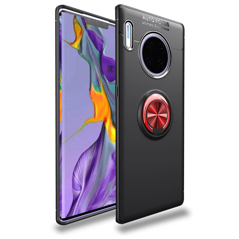 Deksel for Huawei Mate 30 Pro Svart Lenuo Roterende Ring