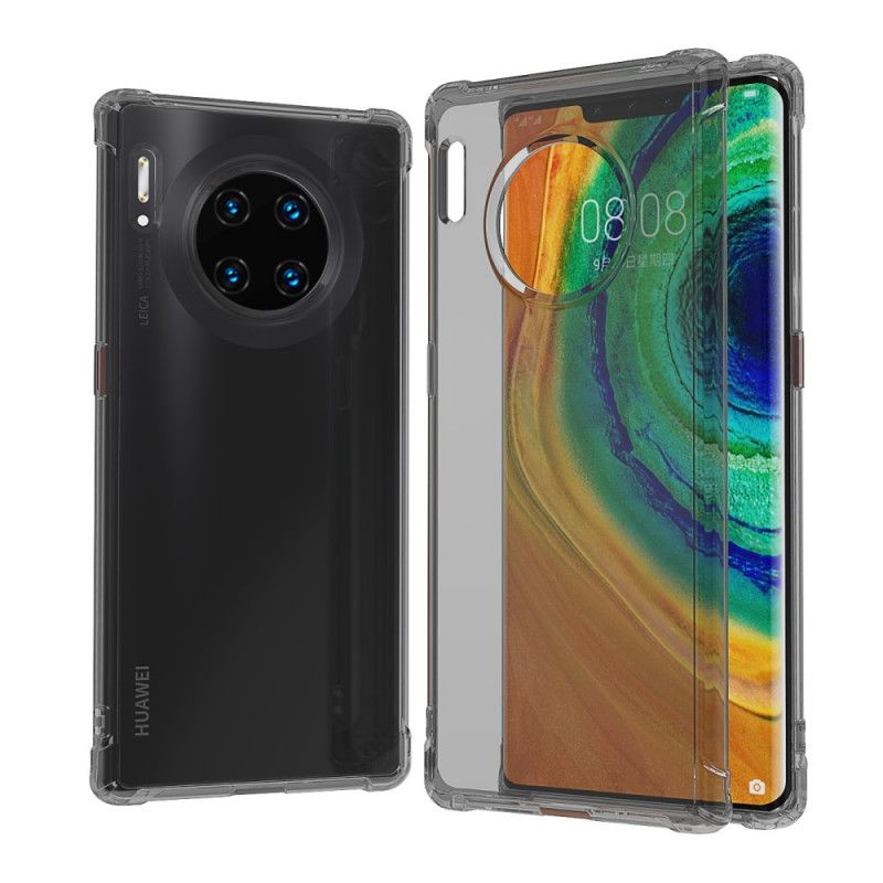 Deksel Huawei Mate 30 Pro Svart Gjennomsiktige Leeu-Beskyttelsesputer