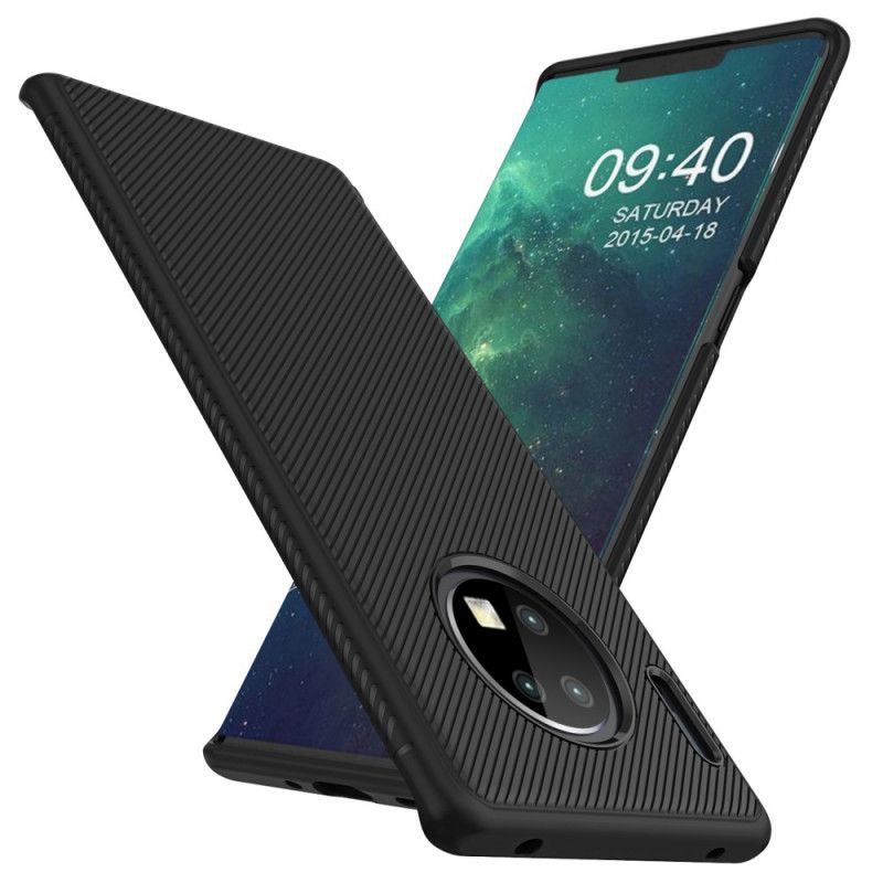 Deksel Huawei Mate 30 Pro Svart Jazzserie Twill Beskyttelse