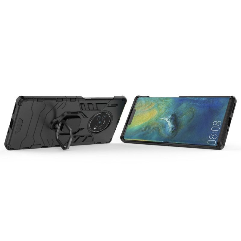 Deksel Huawei Mate 30 Pro Svart Motstandsdyktig Ring Anti-fall