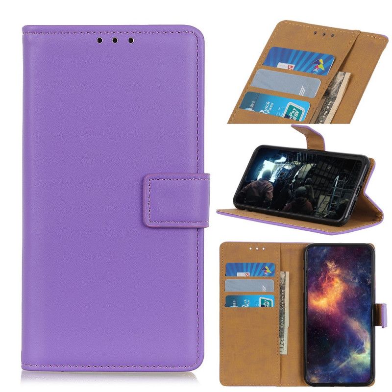 Folio Deksel Huawei Mate 30 Pro Svart Enkel Skinneffekt