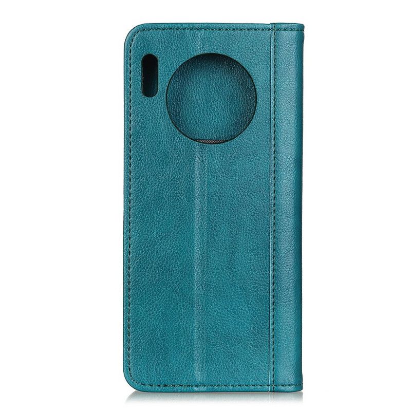 Folio Deksel Huawei Mate 30 Pro Svart Finesse Fargeversjon I Skinnstil Anti-fall