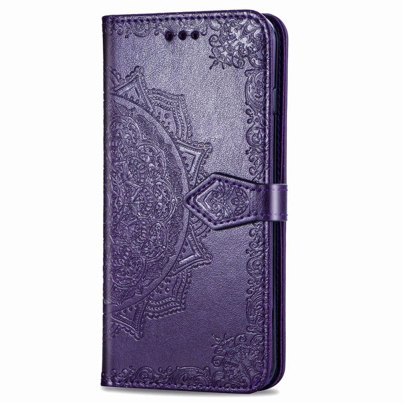 Folio Deksel Huawei Mate 30 Pro Svart Middelaldrende Mandala