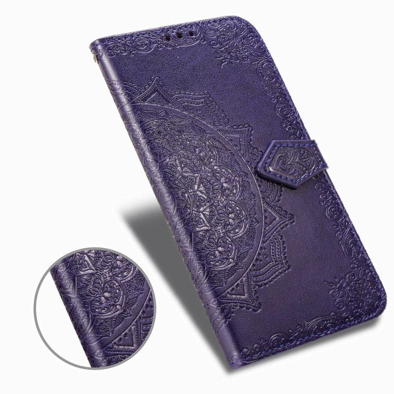 Folio Deksel Huawei Mate 30 Pro Svart Middelaldrende Mandala