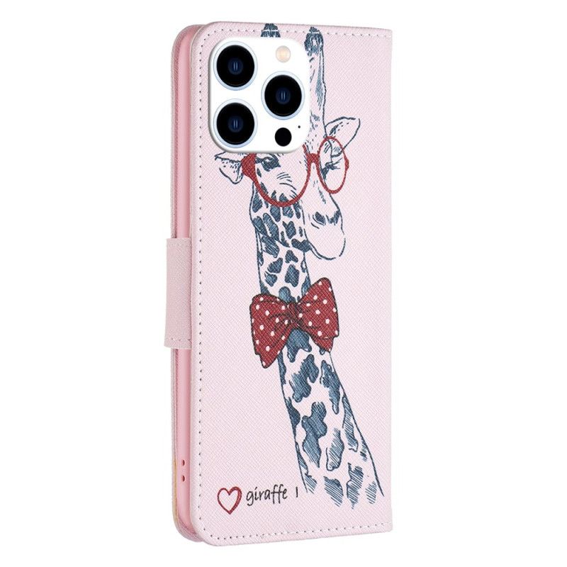 Folio Deksel iPhone 16 Pro Max Intello Giraffe