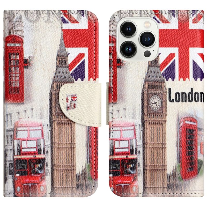 Folio Deksel iPhone 16 Pro Max London Life Beskyttelse Deksel