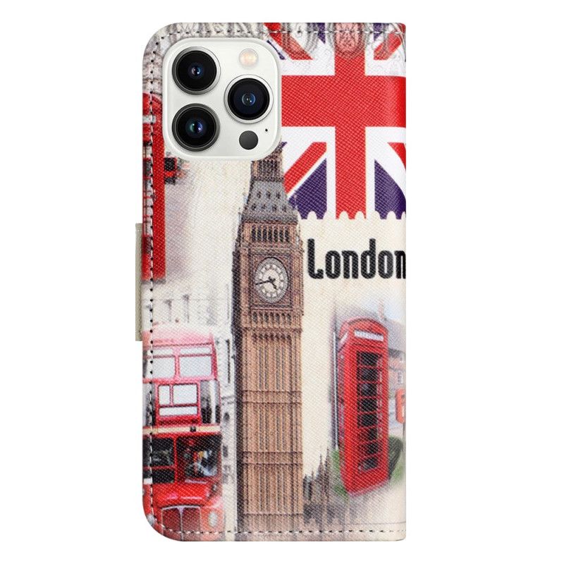 Folio Deksel iPhone 16 Pro Max London Life Beskyttelse Deksel