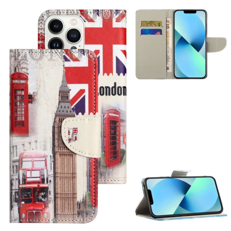 Folio Deksel iPhone 16 Pro Max London Life Beskyttelse Deksel