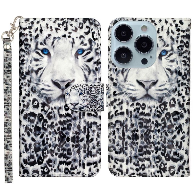 Folio Deksel Til iPhone 16 Pro Max Leopardstropp