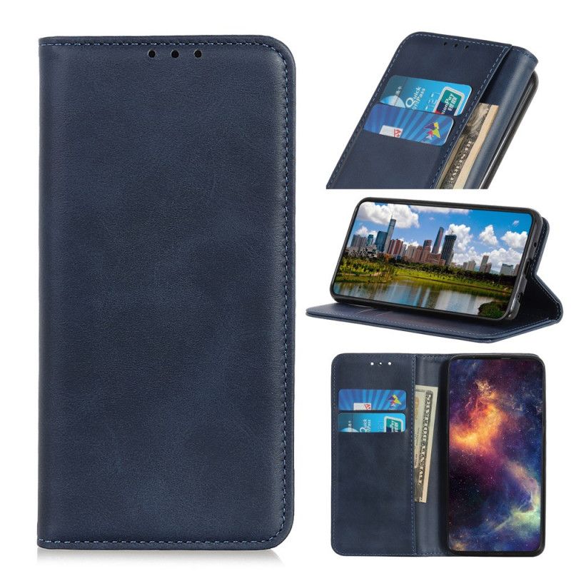 Folio Deksel Sony Xperia 1 II Svart Elegant Delt Skinn Beskyttelse