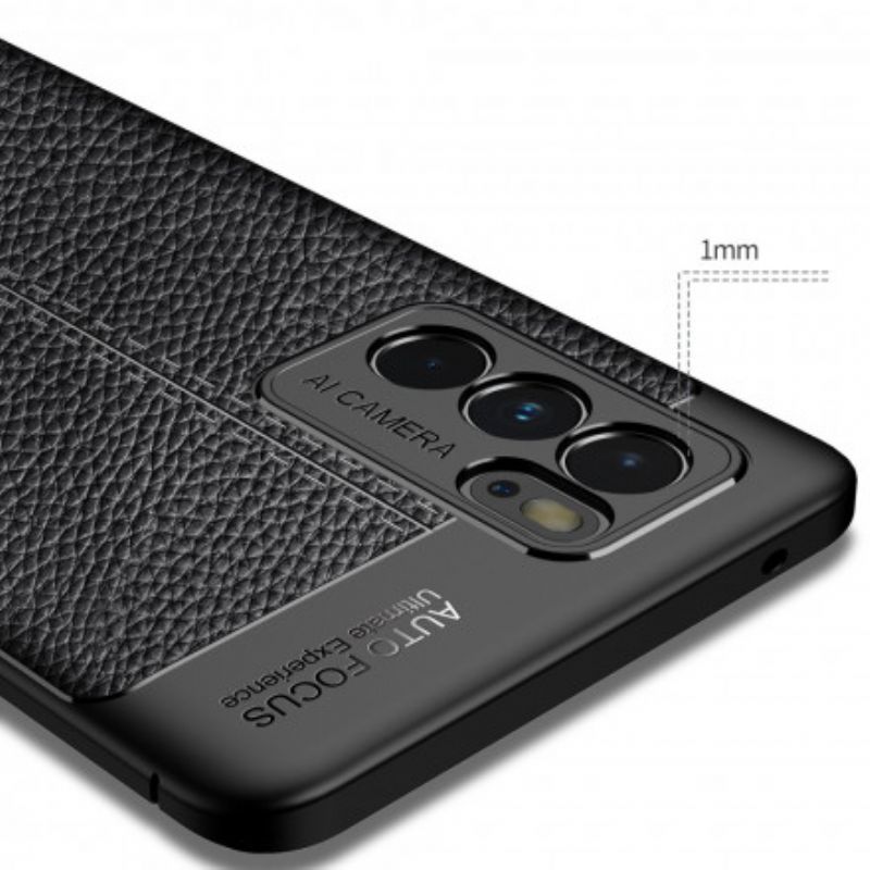 Deksel Oppo Reno 6 Pro 5g Mobildeksel Litchi-skinneffekt