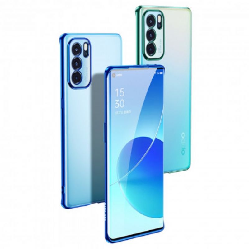 Deksel Til Oppo Reno 6 Pro 5g Transparent Edges Style Metal Sulada