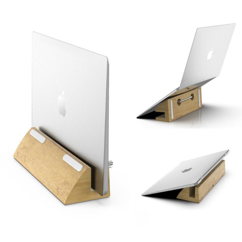 Dirose Wood Block Desk Stand For Macbook