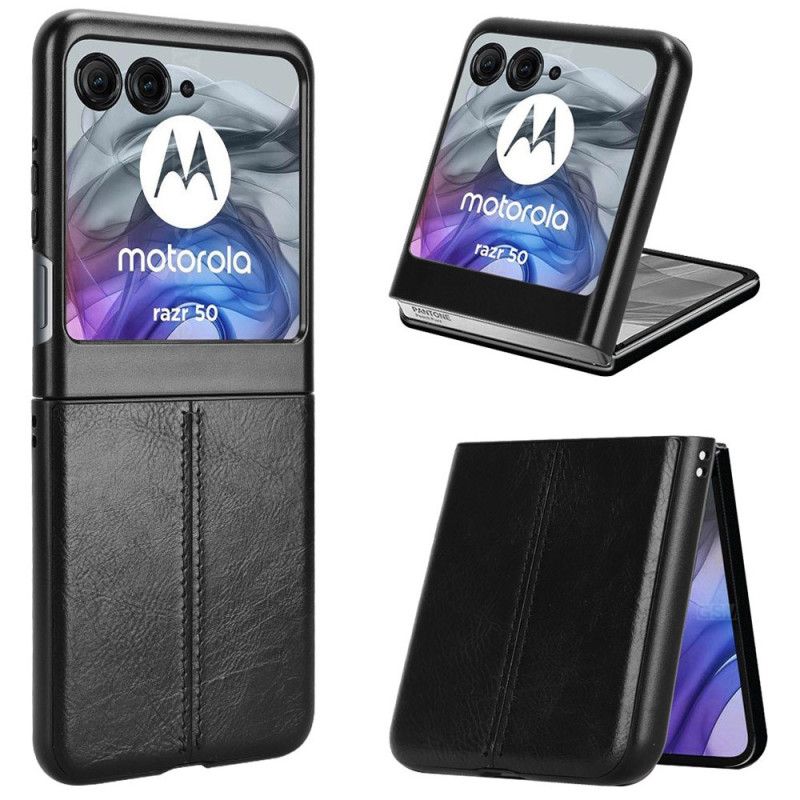 Deksel Motorola Razr 50 Skinnimitasjon Beskyttelse Deksel