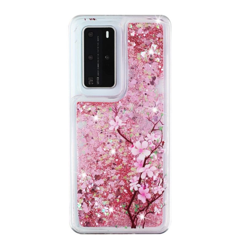 Deksel for Huawei P40 Pro Glittertre