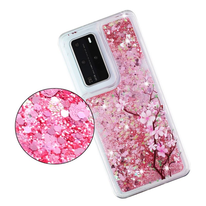 Deksel for Huawei P40 Pro Glittertre