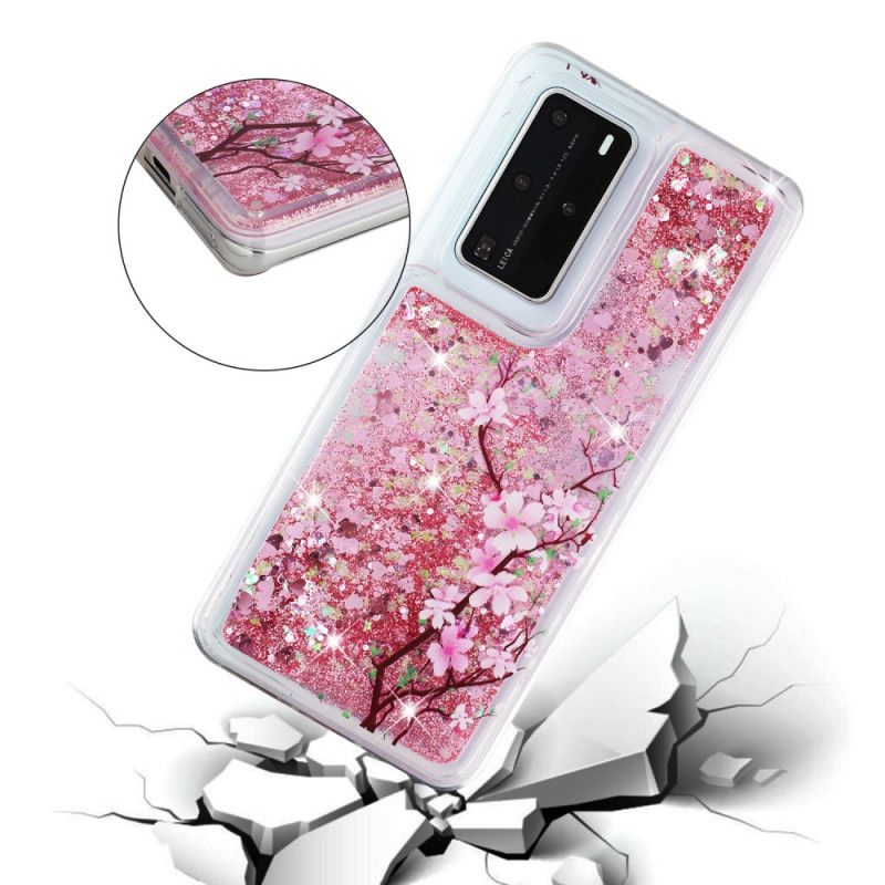 Deksel for Huawei P40 Pro Glittertre