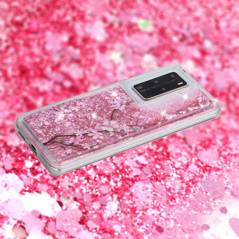 Deksel for Huawei P40 Pro Glittertre