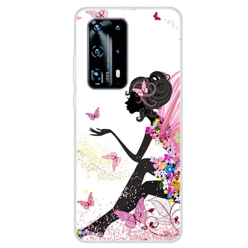 Deksel for Huawei P40 Pro Sommerfugledame