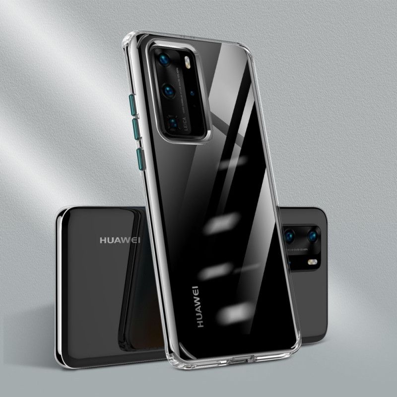 Deksel for Huawei P40 Pro Svart Gjennomsiktige Fargede Knapper