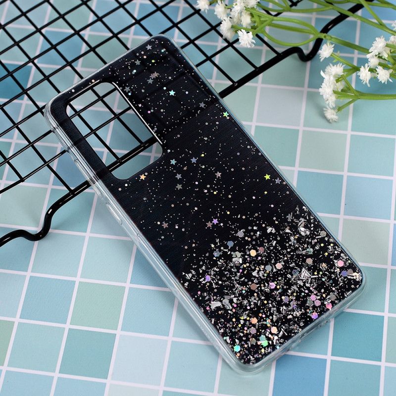 Deksel for Huawei P40 Pro Svart Jeg Elsker Glitter