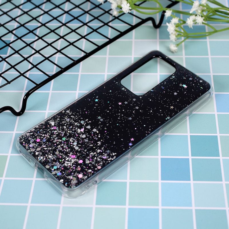 Deksel for Huawei P40 Pro Svart Jeg Elsker Glitter