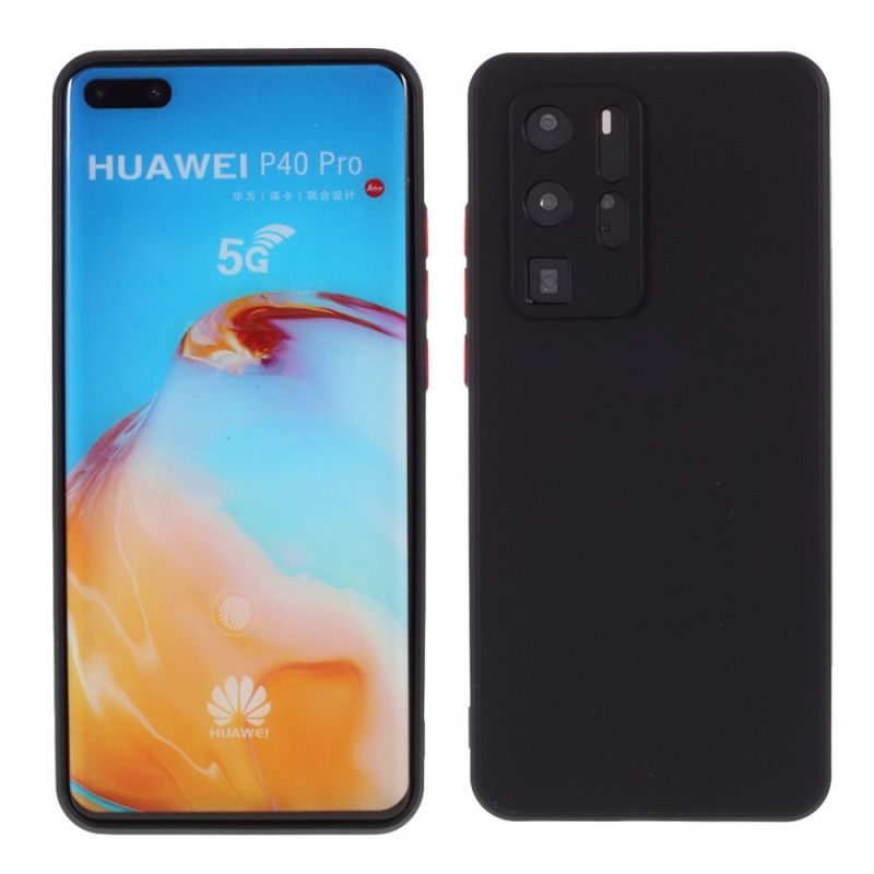 Deksel for Huawei P40 Pro Svart Kontrasterende Farger