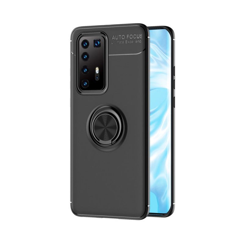 Deksel for Huawei P40 Pro Svart Roterende Ring