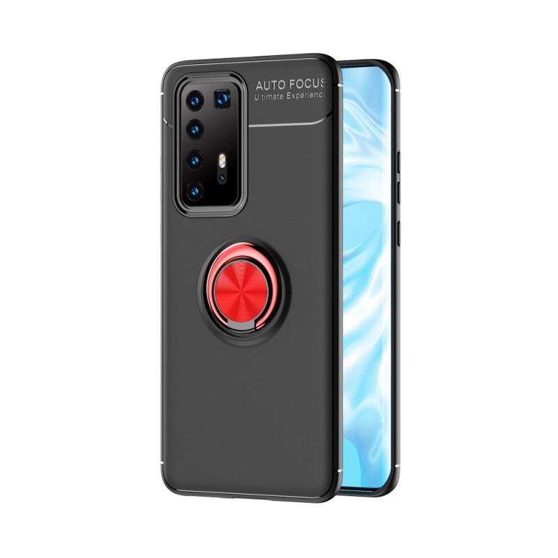 Deksel for Huawei P40 Pro Svart Roterende Ring