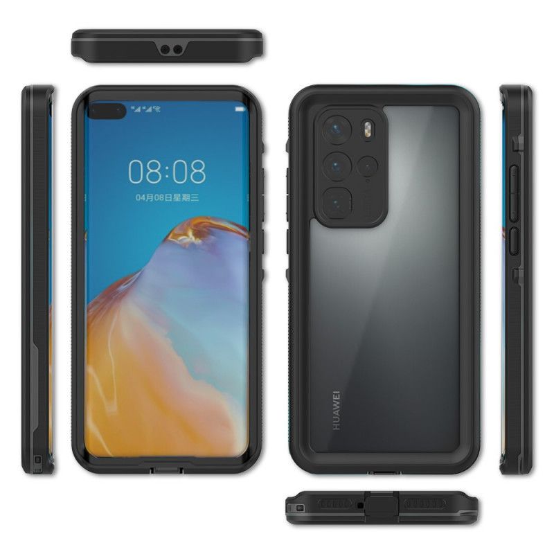 Deksel for Huawei P40 Pro Svart Vanntett Skallboks