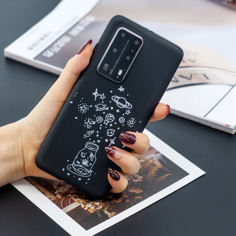 Deksel Huawei P40 Pro Fleksibel Silikongrafikk