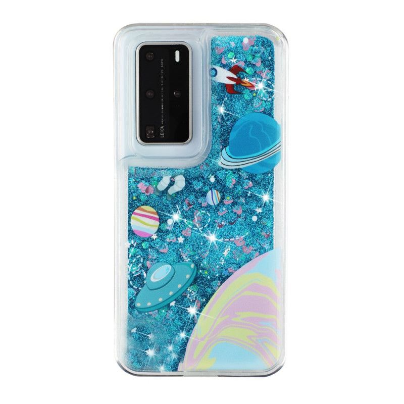 Deksel Huawei P40 Pro Glitterplass Anti-fall