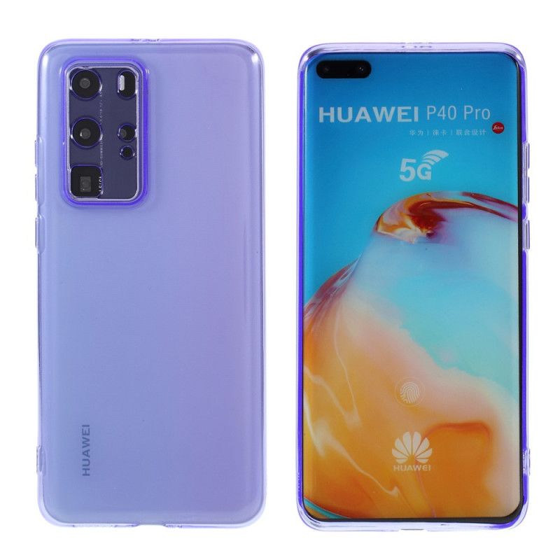 Deksel Huawei P40 Pro Magenta Silikonfarger