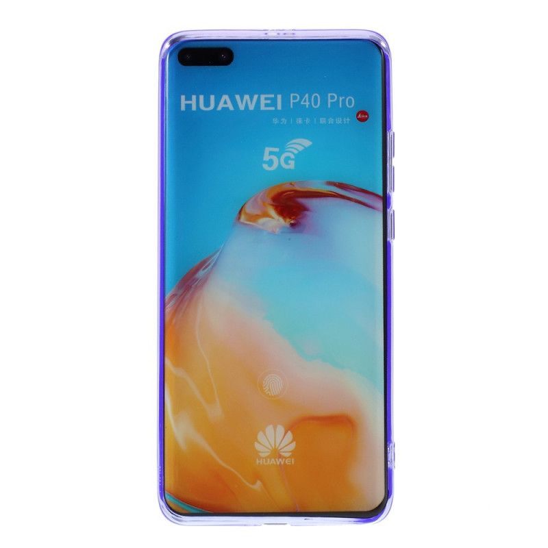 Deksel Huawei P40 Pro Magenta Silikonfarger