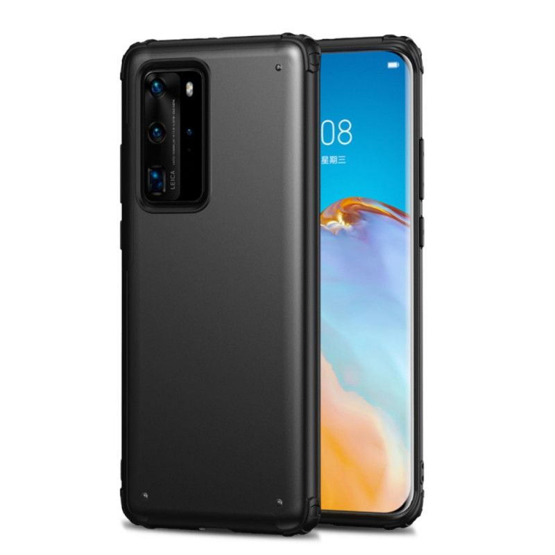 Deksel Huawei P40 Pro Svart Frostet Hybrid Anti-fall