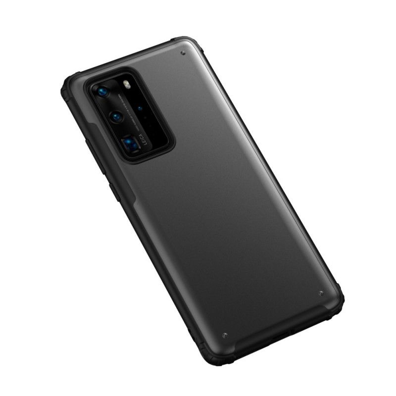 Deksel Huawei P40 Pro Svart Frostet Hybrid Anti-fall