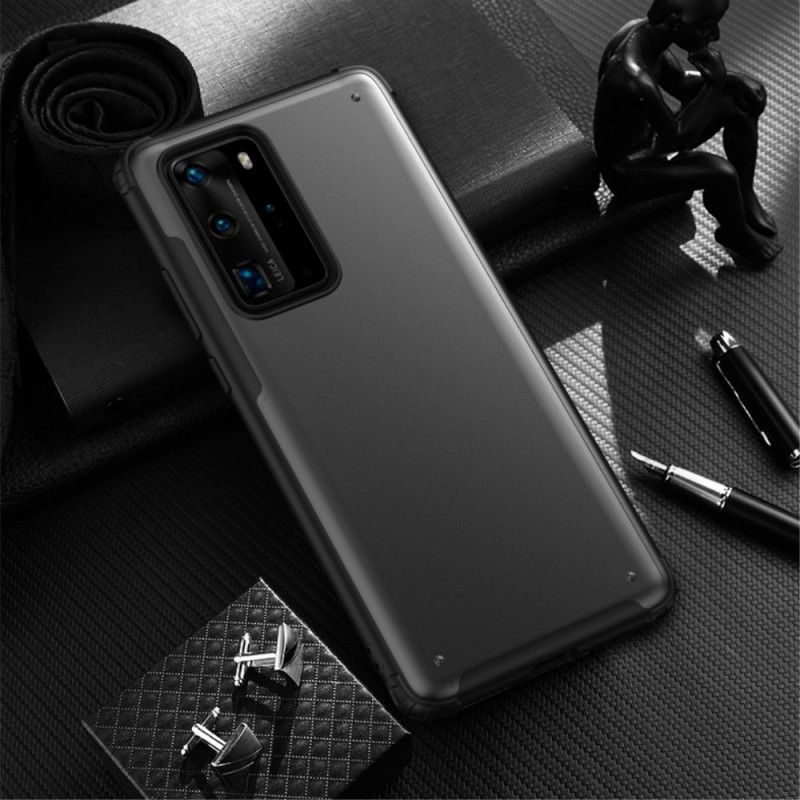 Deksel Huawei P40 Pro Svart Frostet Hybrid Anti-fall