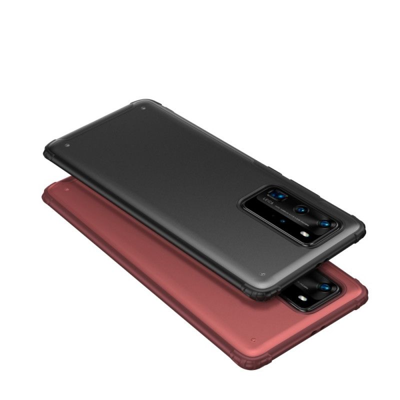 Deksel Huawei P40 Pro Svart Frostet Hybrid Anti-fall